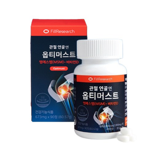 [필리서치]관절연골엔 옵티머스트 673mg x 90정, 1개