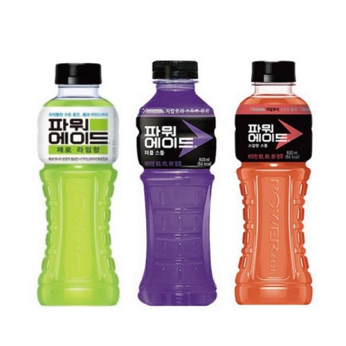 파워에이드 스칼렛스톰 퍼플스톰 제로 라임, 24개, 600ml