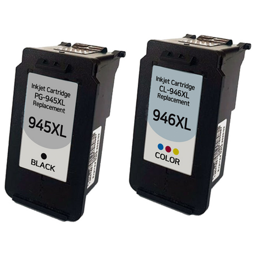 [호환] BNC INT 캐논 PG-945XL CL-946XL 대용량 블랙 컬러 프린터 MG3090 MG2490 MG3095W TS3490 TR4690 재생 잉크, 1세트, 검정+컬러 [대용량]
