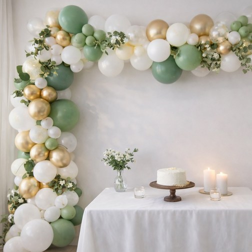 모아룸 풍선 가랜드 생일 파티 이벤트 장식 세트, 1세트, 파티 007157pcs