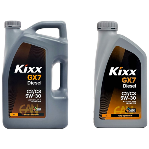킥스 Kixx GX7 Diesel C2C3 5W30 6L1L SET, 7L, 5w30, 1개