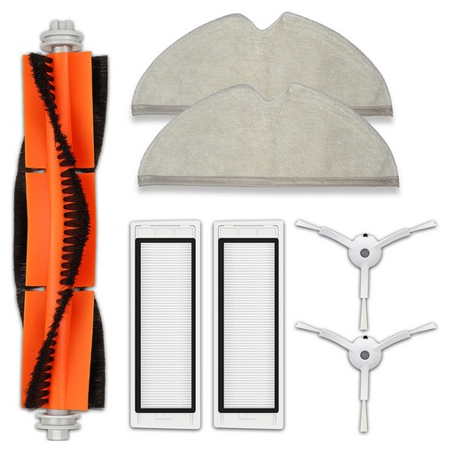 멋진공간 샤오미 호환 물걸레 2EA 사이드 브러쉬 2p  필터 2p  메인 브러쉬 세트, 1세트, 단일상품