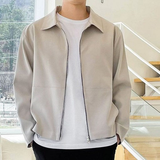 제타21 남성용 데일리 미니멀 오버핏 자켓 5085