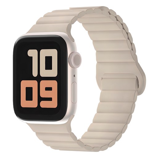 SKY 팔레트 스마트워치 마그네틱 실리콘 스트랩, 샌드 베이지, 1개