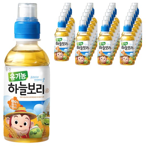 웅진 유기농 하늘보리차 보리 200ml 24개 건강한 선택으로 신선함을 느껴보세요