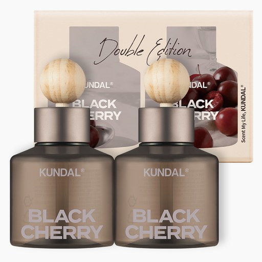 쿤달 퍼퓸 차량용 방향제 75ml 본품 2p   우드볼 스틱 2p 세트