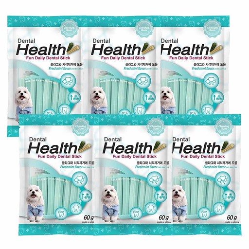 덴탈헬스 강아지 덴탈껌 자연스럽고 건강한 치아를 위한 완벽한 선택
