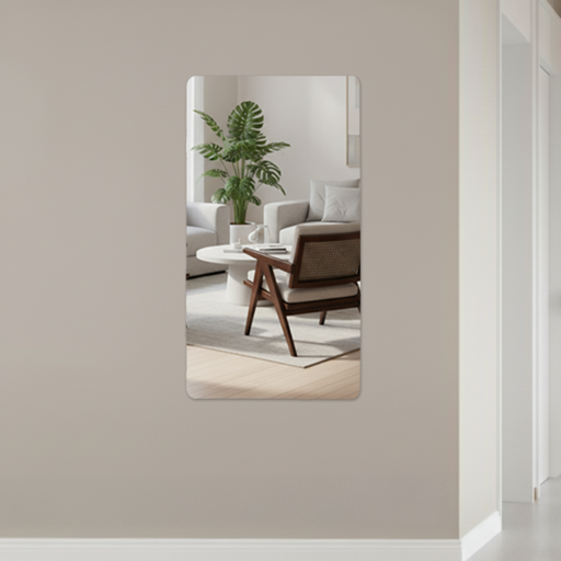 코멧 벽에 붙여서 사용하는 아크릴 거울 30 x 60 cm