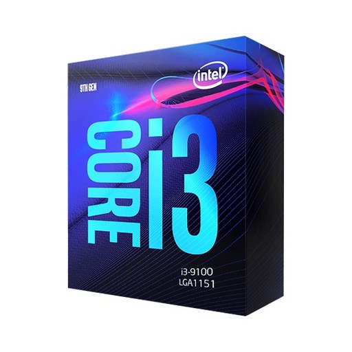 인텔 코어i3-9세대 9100 커피레이크-R CPU + 쿨러, 단일상품
