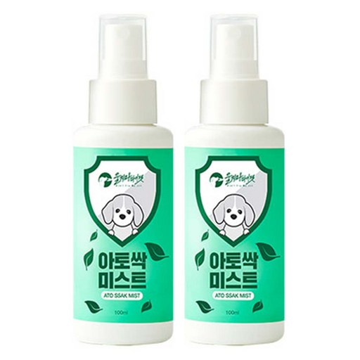 울지마마이펫 강아지 전용 개토피 가려움 아토싹 미스트, 100ml, 2개
