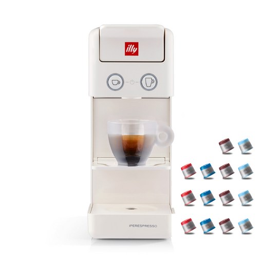 일리 프란시스 Y3.3 커피머신 화이트 + 웰컴 캡슐 랜덤발송 14p, 단일상품