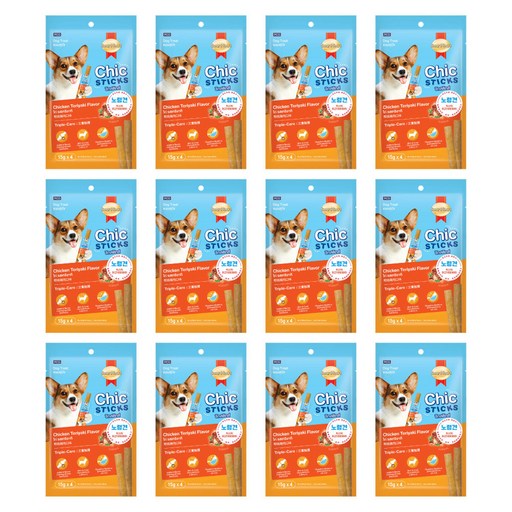 스마트하트 칙스틱 강아지 노령견 소프트 져키 간식 4p