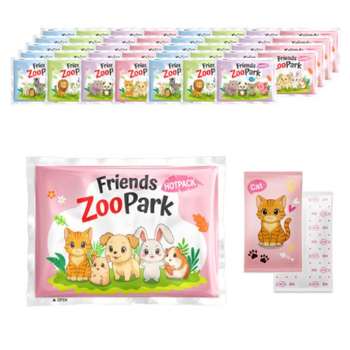 인라이프 프렌즈 ZooPark 포켓용 핫팩 랜덤발송 35g
