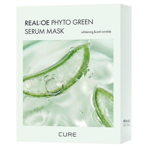 김정문알로에 큐어 리알로에 피토 그린 세럼 마스크팩