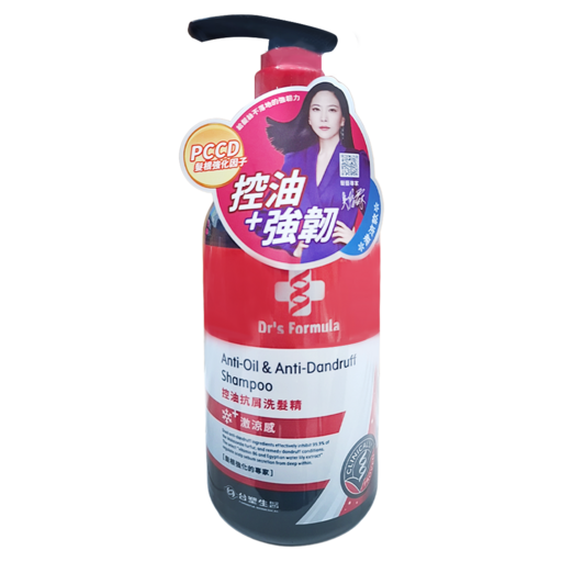 台塑生醫 Dr's Formula 控油抗屑洗髮精 激涼款, 580g, 1件