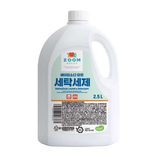 줌 베이직 베이킹소다 담은 액체세제 일반드럼겸용 본품