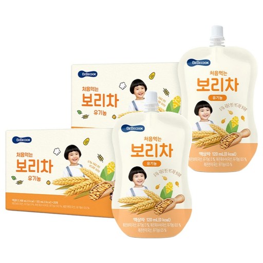 베베쿡 처음먹는 유기농 보리차