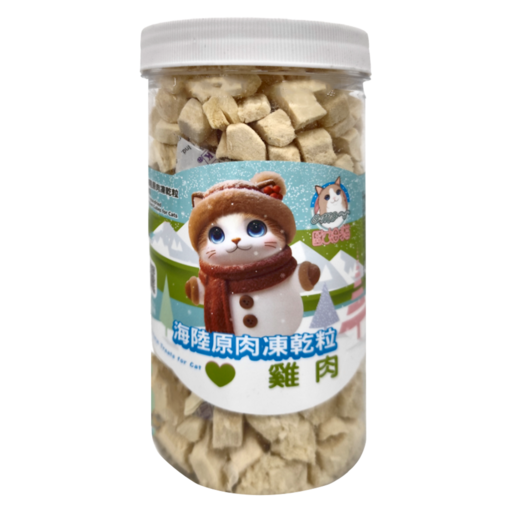OMO 歐姆貓 海陸原肉凍乾粒, 雞肉, 90g, 1罐