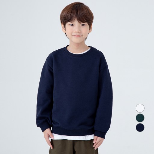 롤리트리 아동용 기본 맨투맨 티셔츠로 스타일리시한 데일리룩 완성하세요