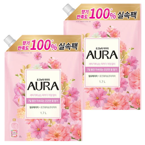 아우라 초고농축 섬유유연제 윌유메리미 리필