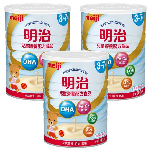 meiji 明治 兒童營養配方食品3-7歲, 900g, 3罐