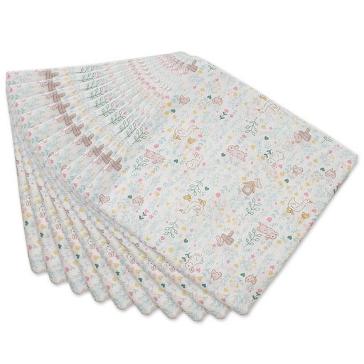 babybear 嬰幼兒用無螢光染色手帕 10入