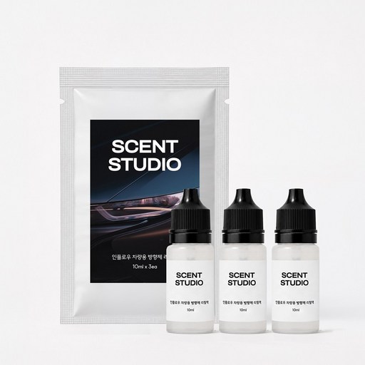 향기제작소 인플로우 차량용 방향제 리필액 10ml 3개