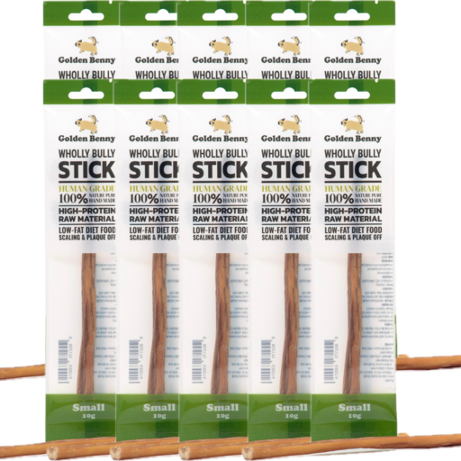 골든베니 한우스틱 소형 오래먹는 간식 소우신 불리스틱 우스틱 7g X 10개