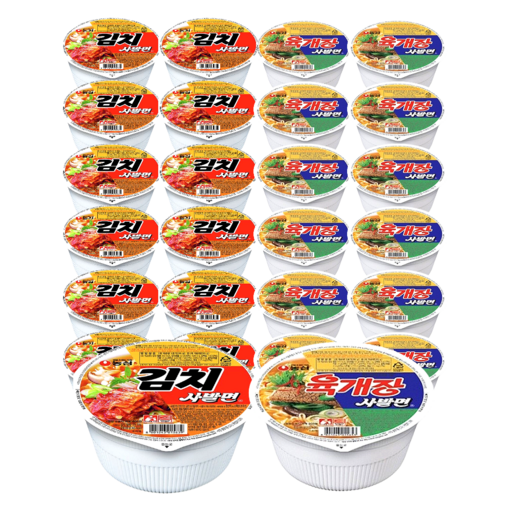 농심 육개장 사발면 86g 12p + 김치 사발면 86g 12p