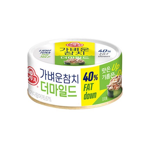 오뚜기 가벼운 참치 더마일드, 135g, 8개