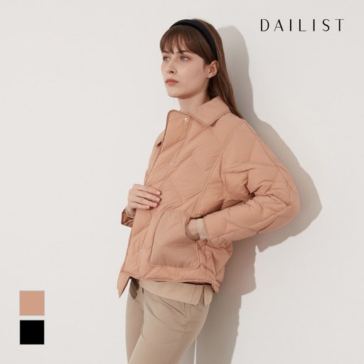 데일리스트 지그재그 퀼팅 다운점퍼MDEKD3SC321