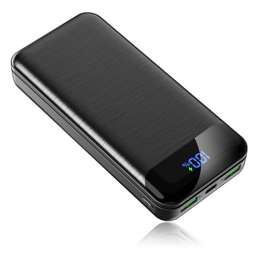 PD-Q2 고속충전 대용량 보조배터리 20000mAh PD 22.5W QC3.0 잔량표시 블랙