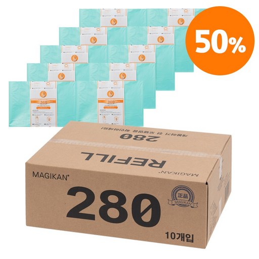 [행사] MK 매직캔 휴지통 27리터 M280 MJ280 MH280 리필 봉투 280R(수량)G