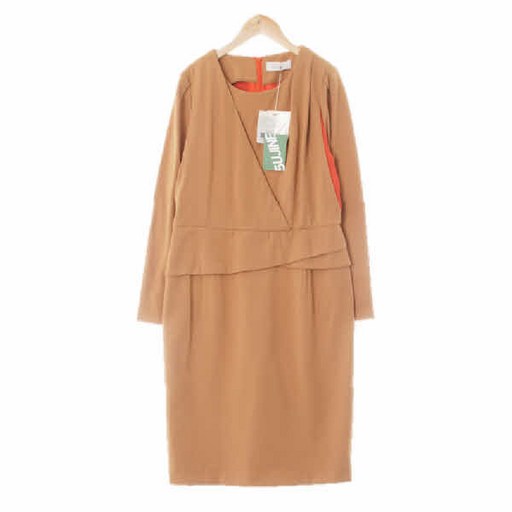 2479 발렌시아 브릭베이지오렌지 랩셔링정장원피스 66