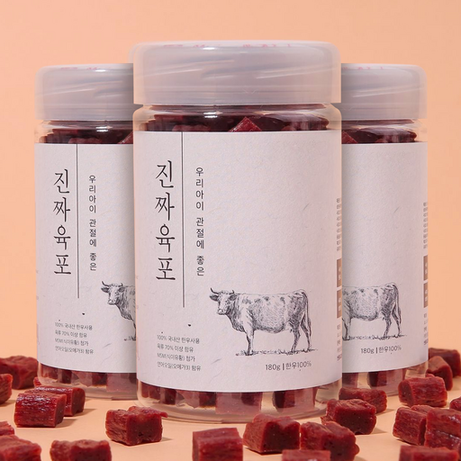진짜육포 강아지 간식 져키 180g