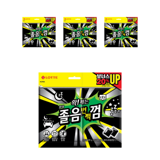 롯데웰푸드 졸음번쩍껌 오리지널, 105g