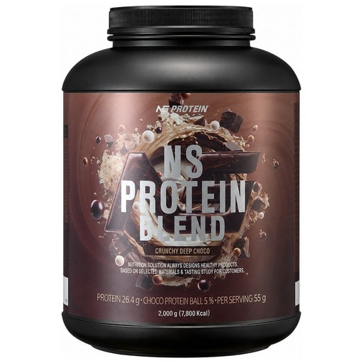 NS 프로틴 블렌드 WPI 함유 딥초코 2kg, 복합단백질 헬스보충제