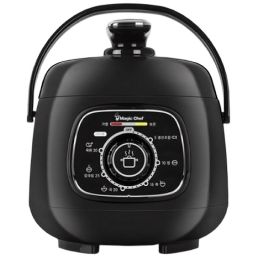 매직쉐프 초고속 미니 멀티 압력밥솥, 블랙KC안전인증