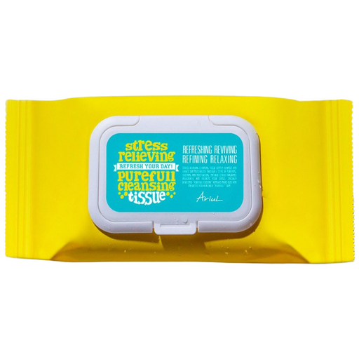 아리얼 스트레스 릴리빙 퓨어풀 클렌징 티슈