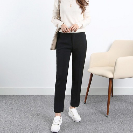 모던하고 따스한 듀얼 포근 슬랙스 기본밴딩 2버전 빅사이즈 겨울 여자 슬랙스