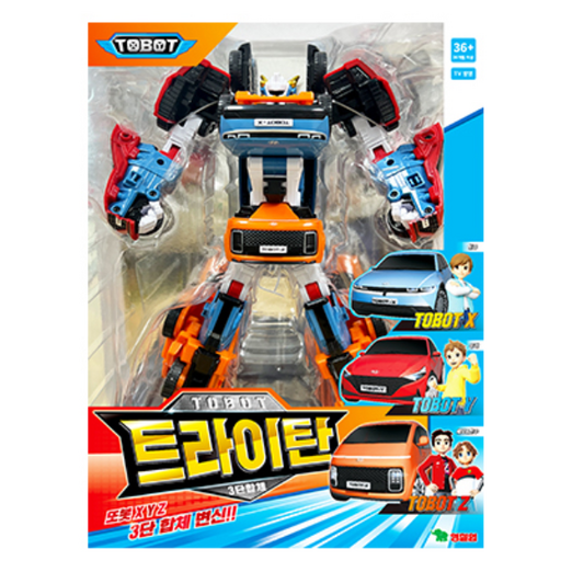 영실업 또봇 트라이탄 XYZ 3단합체 변신로봇, 1개