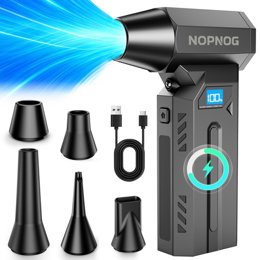 Z7 4단계 터보 제트 블로워 무선 에어건 초고속 140000RPM LED 조명  배터리 잔량 표시 휴대용 포켓 사이즈 캠핑자동차 세차청소용