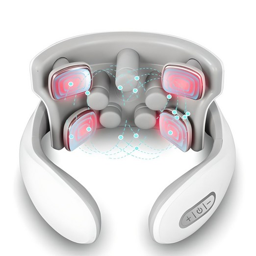넥슬림 EMS 저주파 온열 목 마사지기 무선 안마기