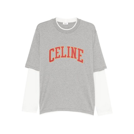 셀린느 로고 프린트 레이어드 티셔츠