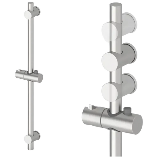 무타공 샤워바 슬라이드바 304 스테인리스 높이조절 기존 타공 사용 가능, 실버