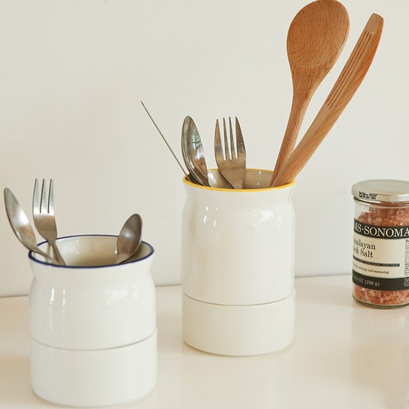 ✨주방의 품격을 높이는 화이트 수저통: 깔끔함과 실용성의 완벽 조화✨