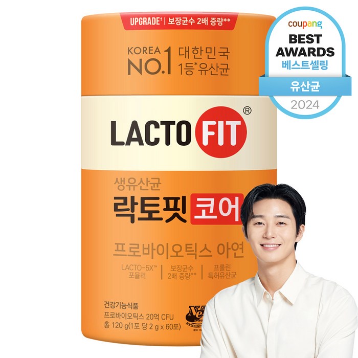 종근당 락토핏 생유산균 코어 1통2개월분 생 유산균, 120g, 1개