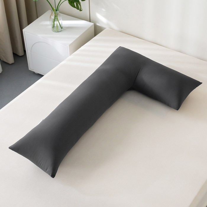 소하임 L자형 통세탁 바디필로우, 챠콜그레이