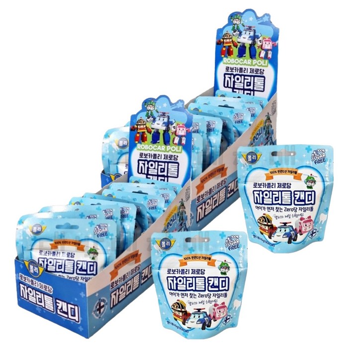 로보카폴리 제로당 캔디, 자일리톨, 40g, 20개