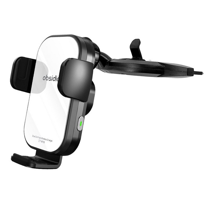 옵시디언 차량용 휴대폰 무선충전 거치대 세트 CTW16  CTH20, 화이트, CTW16거치대  CTH20CD슬롯